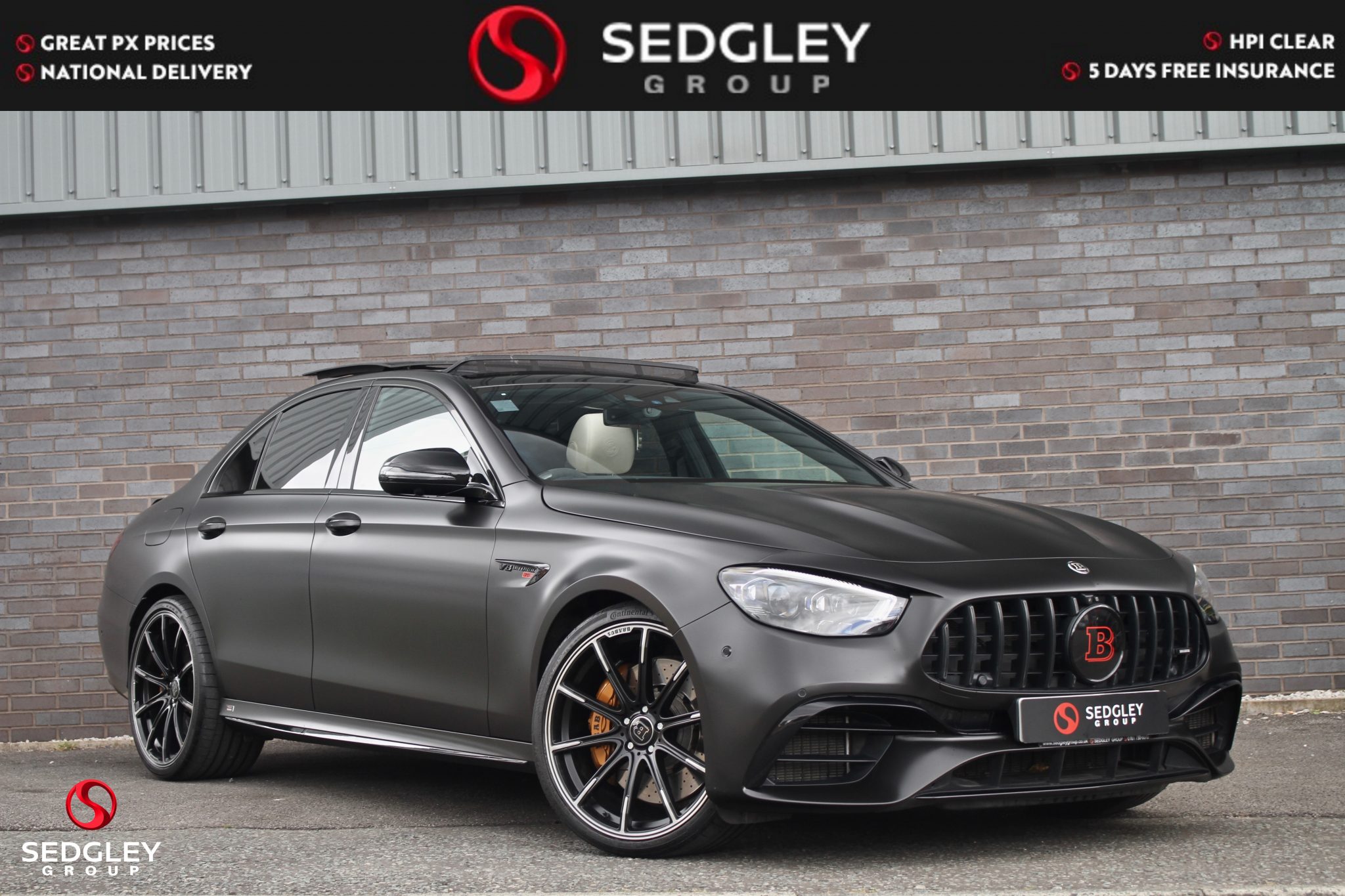 21 Mercedes Benz E Class 4 0 E63 V8 Biturbo Amg S Night Edition Premium Plus Spds Mct 4matic S S 4dr Brabus 700 Engine Upgrade Panoramic Sunroof Sedgley Group