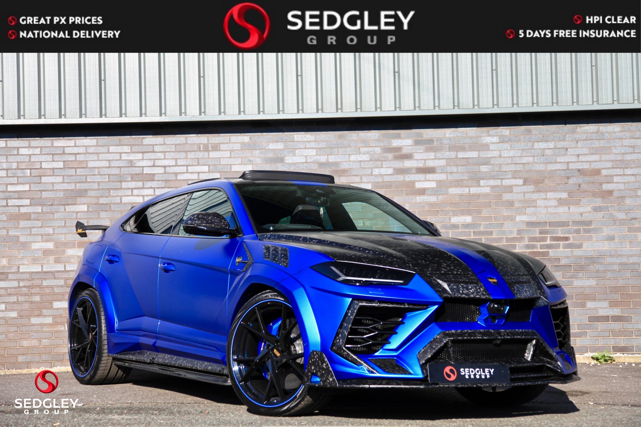 2022 (72) Urus 4.0 V8 BiTurbo Auto 4WD Euro 6 5dr Sedgley Group